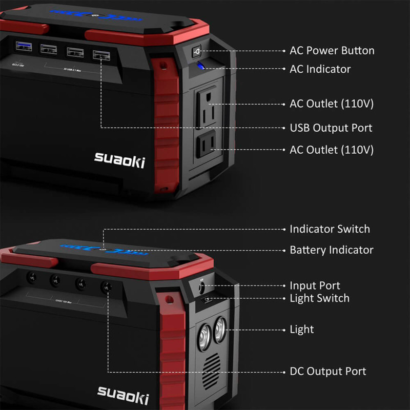 Портативная зарядная станция SUAOKI 150Wh - 7